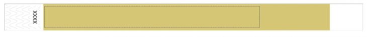 Custom 3/4" Gold Tyvek Wristbands - Add Your Logo/Text main image